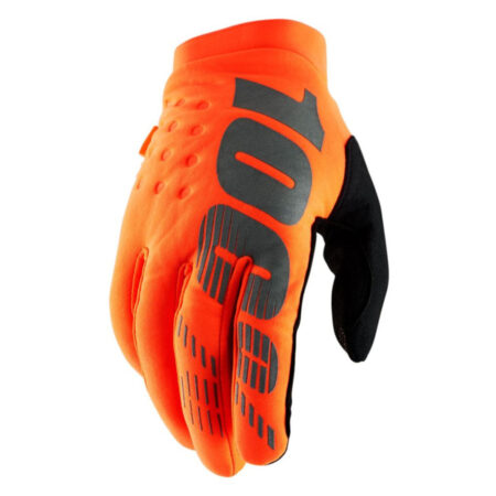 Rękawiczki 100% BRISKER Glove fluo orange black M