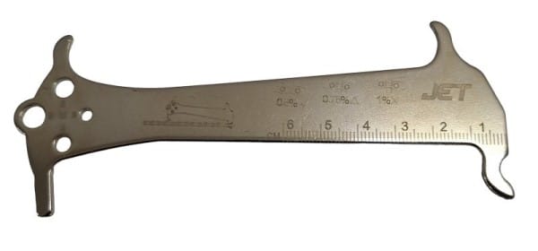 Przymiar miernik rozciągnięcia zużycia łańcucha JET