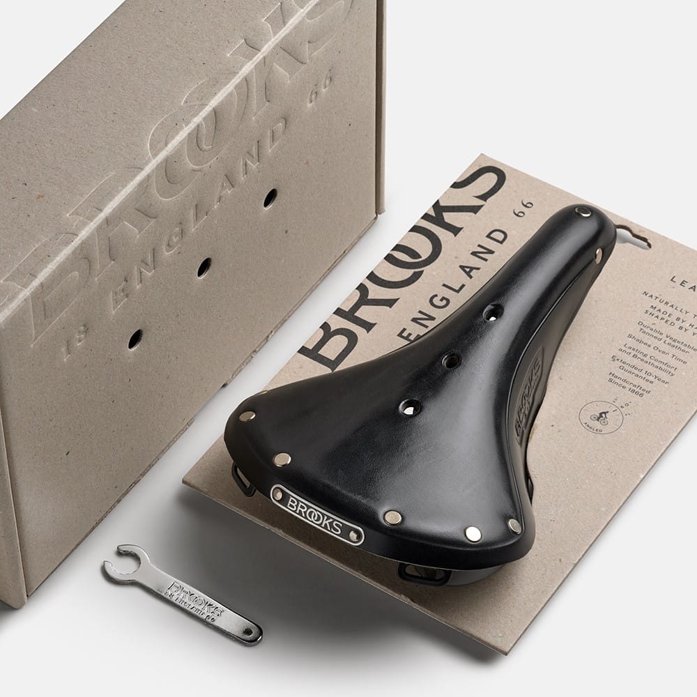 Siodełko BROOKS B17, Black, Steel Rail, 520g - obrazek 8