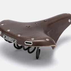 Siodełko Brooks B72 Brown Steel Rail – skórzane, sprężynowe