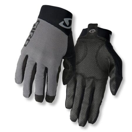 Rękawiczki rowerowe Giro Rivet II – długi palec, titanium, roz. XXL