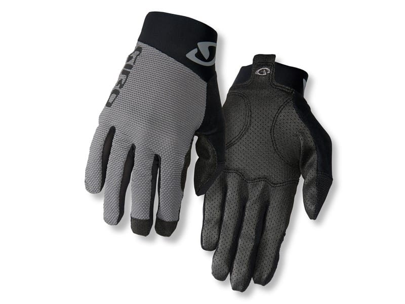 Rękawiczki rowerowe Giro Rivet II – długi palec, titanium, roz. XXL
