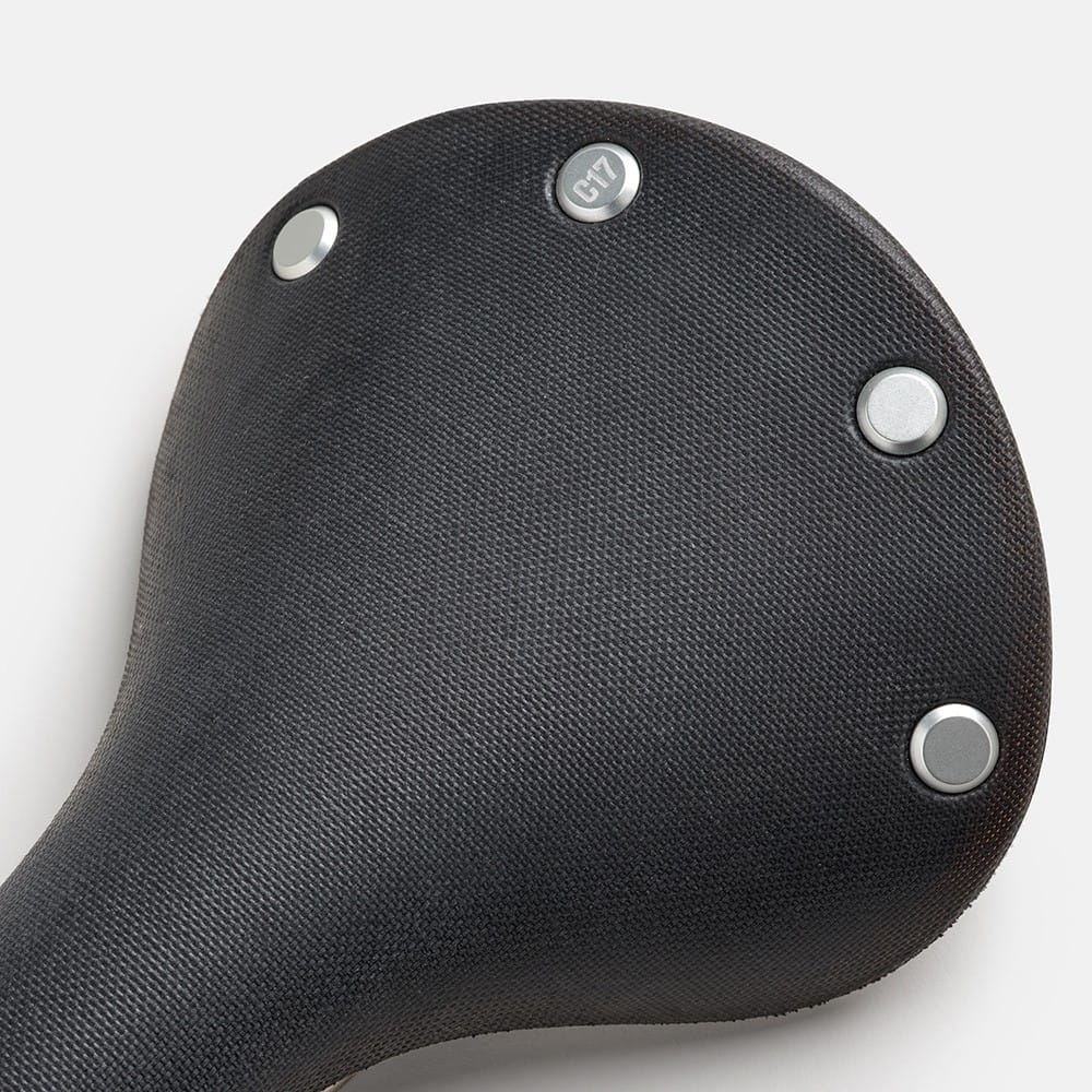 Siodełko Brooks Cambium C17 Special Black stalowe pręty - obrazek 2