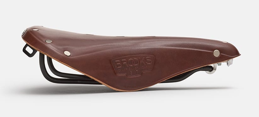 Siodełko Brooks B17 Brown Steel Rail – skórzane, turystyczne - obrazek 4