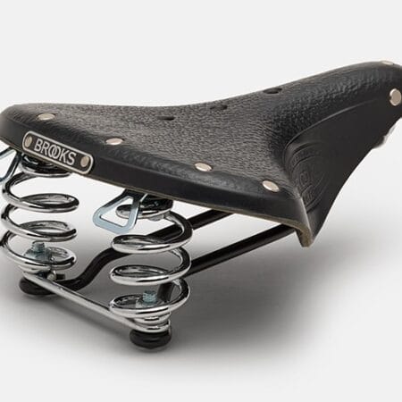 Siodełko Brooks B67 Short Black Steel Rail – skórzane, sprężynowe