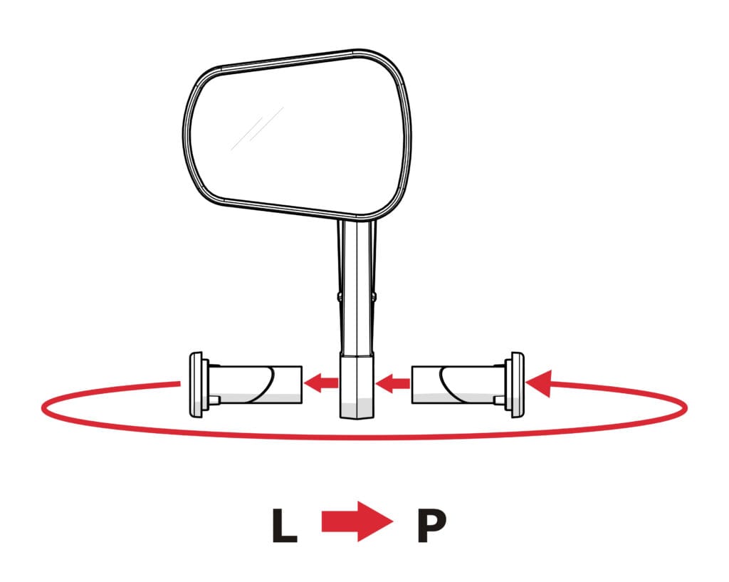 Lusterko rowerowe AJS Comfort – polski produkt, łatwy montaż - obrazek 3