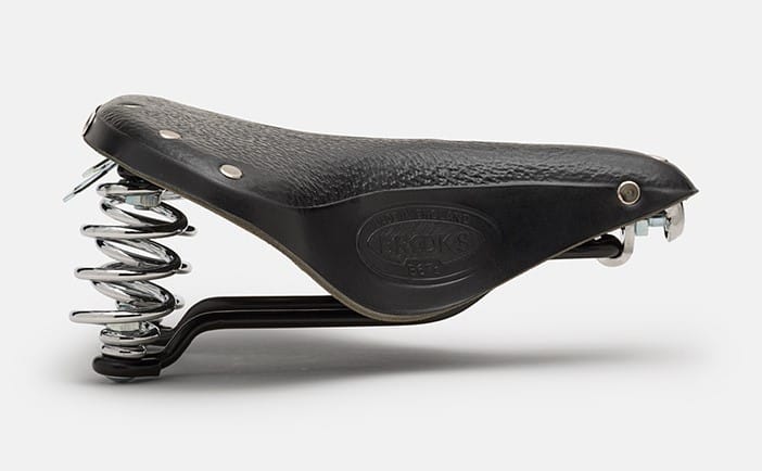 Siodełko Brooks B67 Short Black Steel Rail – skórzane, sprężynowe - obrazek 3