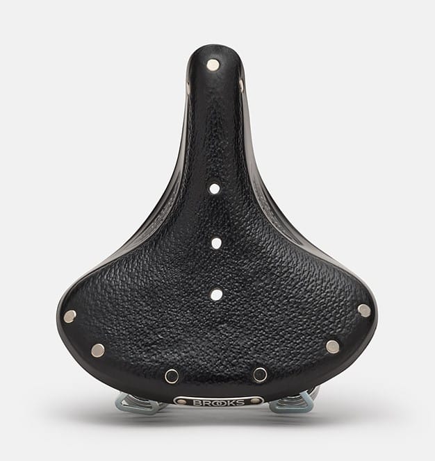 Siodełko Brooks B67 Short Black Steel Rail – skórzane, sprężynowe - obrazek 4