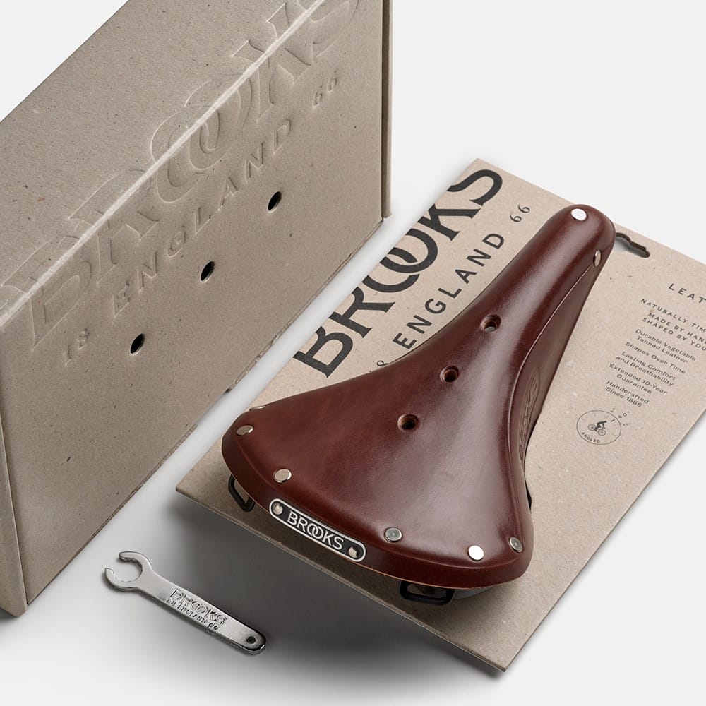 Siodełko Brooks B17 Brown Steel Rail – skórzane, turystyczne - obrazek 8