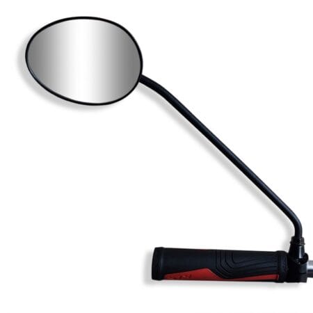 Lusterko rowerowe AJS długie ramię 25 cm czarne – polski produkt