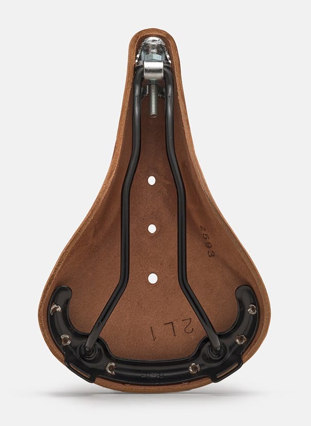 Siodełko Brooks B17 Brown Steel Rail – skórzane, turystyczne - obrazek 6