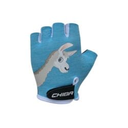 Rękawiczki rowerowe Chiba Cool Kids niebieska lama rozm. S
