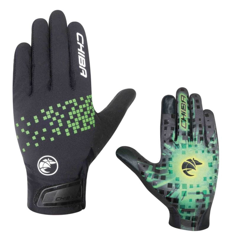 Rękawiczki rowerowe Chiba Downhill Youth zielone rozm. S/M
