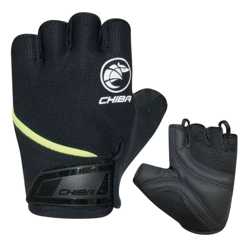 Rękawiczki rowerowe Chiba Youth czarne rozm. S/M