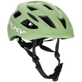 Kask rowerowy dziecięcy PUKY PRO-S Retro Green – bezpieczny styl dla najmłodszych