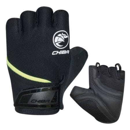 Rękawiczki rowerowe Chiba Youth czarne rozm. XS/S