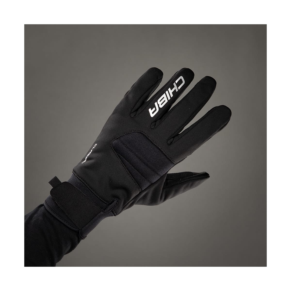 Chiba Classic M czarno-srebrne – rękawiczki rowerowe - obrazek 3