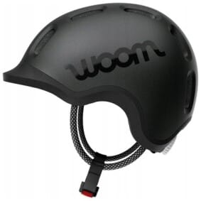 Woom READY Charcoal Metallic – kask rowerowy dziecięcy, rozmiar M (53-57 cm)