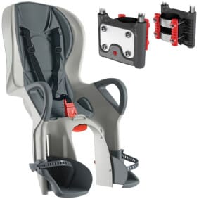 Okbaby 10+ New – fotelik dziecięcy rowerowy, srebny