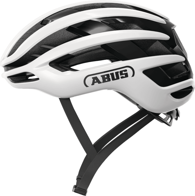 Abus AirBreaker 2.0 Shiny White – kask rowerowy szosowy, rozmiar S
