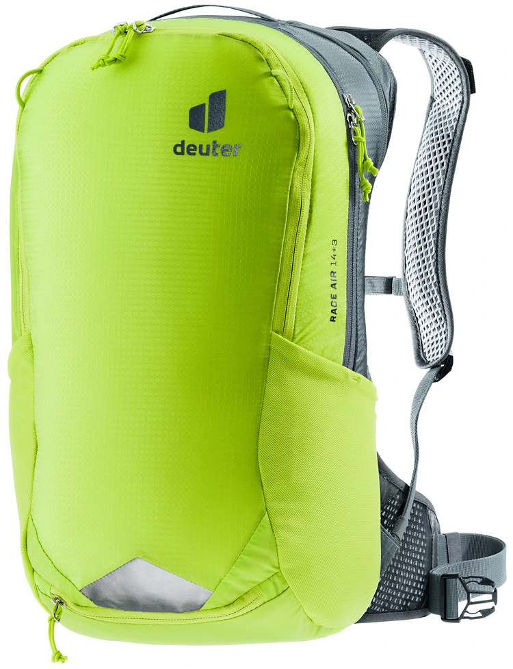 Plecak rowerowy Deuter Race Air 14+3 citrus-graphite lekki i wentylowany