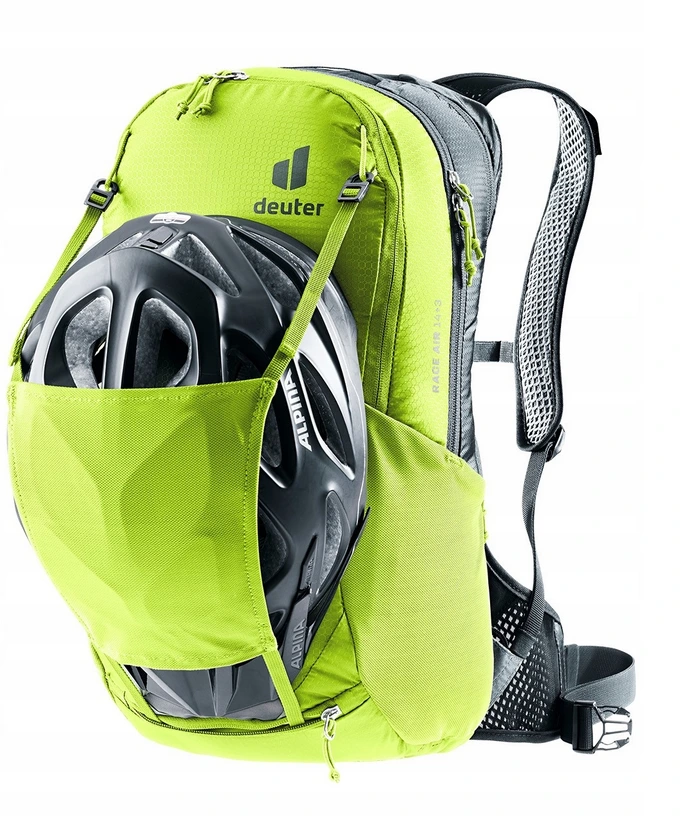 Plecak rowerowy Deuter Race Air 14+3 citrus-graphite lekki i wentylowany - obrazek 3