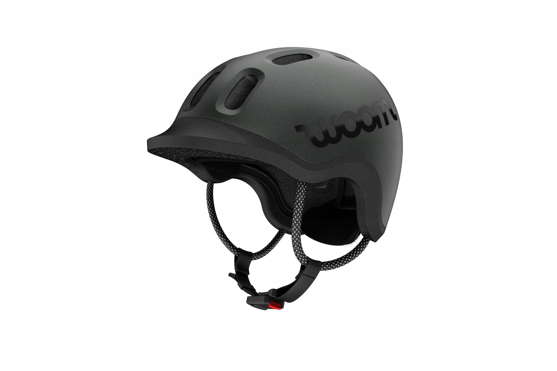 Woom READY Charcoal Metallic – kask rowerowy dziecięcy, rozmiar M (53-57 cm) - obrazek 7