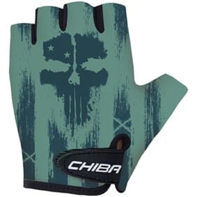 Rękawiczki Chiba Cool Kids zielone czaszki S dziecięce