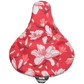 Pokrowiec na siodło Basil Magnolia Saddle Cover – wodoodporny, kwiatowy wzór