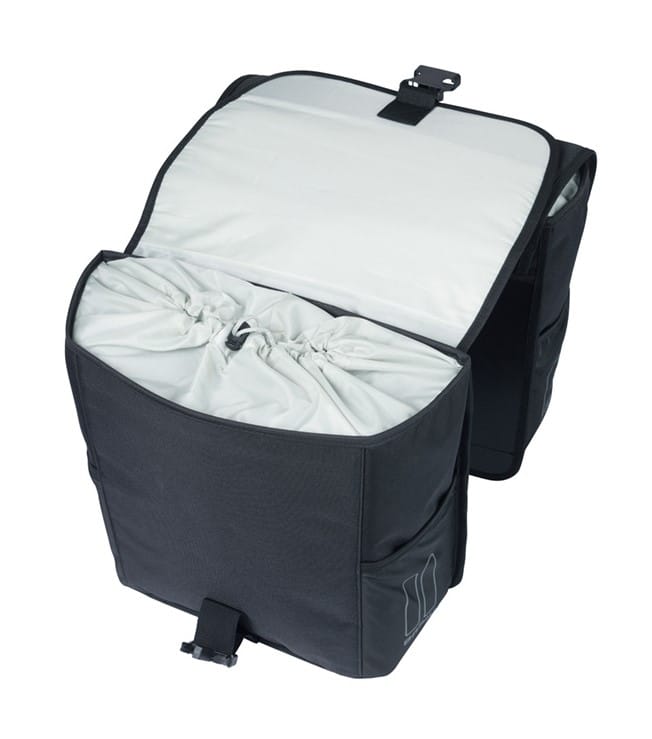 Sakwa podwójna Basil GO Double Bag 32L czarna uniwersalna - obrazek 5