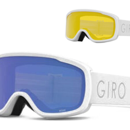 Gogle zimowe GIRO MOXIE WHITE CORE LIGHT  GREY COBALT 8-18% S3+YELLOW 77%