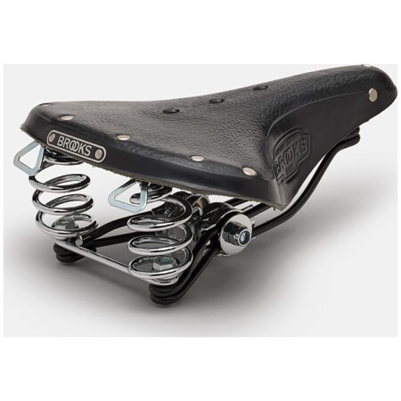 Siodełko BROOKS B66, Black, Steel Rail, Waga 1050g, Linia Leather (NEW)