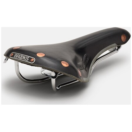 Siodełko BROOKS SWIFT, Black, Steel Rail, Waga 510g, Linia Leather (NEW)