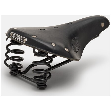 Siodełko BROOKS FLYER SHORT, Black, Steel Rail, Waga 800g, Linia Leather (NEW)