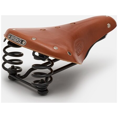 Siodełko BROOKS FLYER SHORT, Honey, Steel Rail, Waga 800g, Linia Leather (NEW)