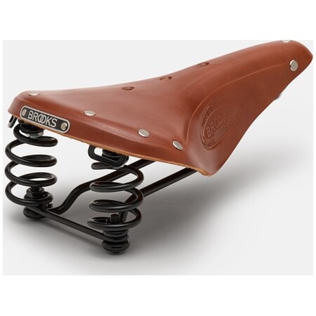 Siodełko BROOKS FLYER, Honey, Steel Rail, Waga 860g, Linia Leather (NEW)