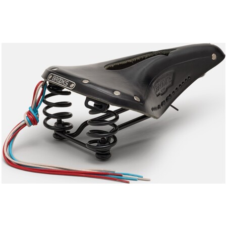 Siodełko BROOKS FLYER CARVED, Black, Steel Rail, Waga 860g, Linia Leather (NEW)