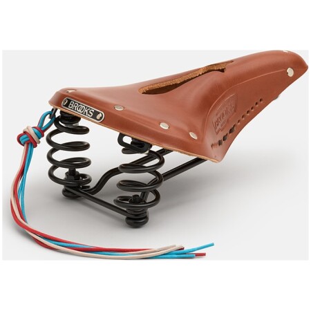 Siodełko BROOKS FLYER CARVED, Honey, Steel Rail, Waga 860g, Linia Leather (NEW)