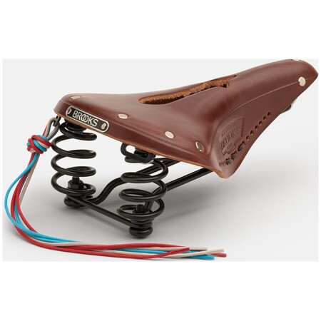 Siodełko BROOKS FLYER CARVED, Brown, Steel Rail, Waga 860g, Linia Leather (NEW)