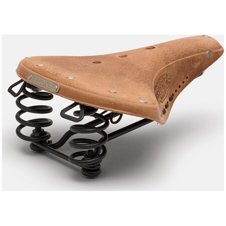 Siodełko BROOKS B67 SOFTENED SHORT, Dark Tan, Steel Rail, Waga 810g, Linia Leather (NEW)