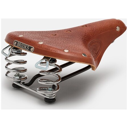 Siodełko BROOKS B67 SHORT, Honey, Steel Rail, Waga 810g, Linia Leather (NEW)