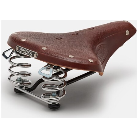 Siodełko BROOKS B67 SHORT, Brown, Steel Rail, Waga 810g, Linia Leather (NEW)