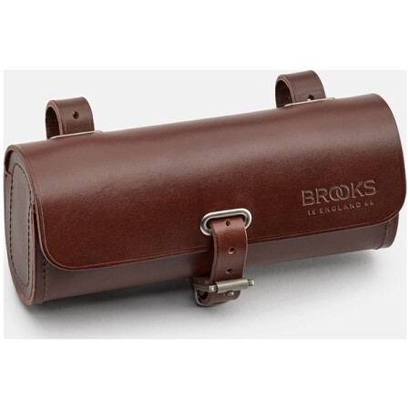 Torba podsiodłowa BROOKS CHALLENGE, Brown, Pojemność 0,5L, Mocowanie na paskach, Garbowana skóra (NEW)