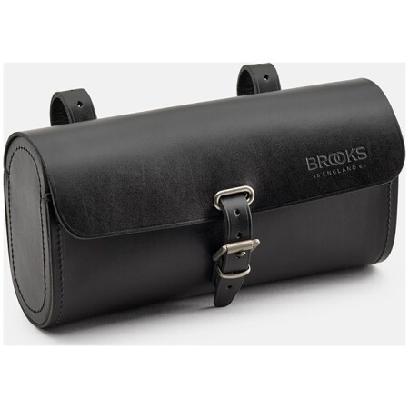 Torba podsiodłowa BROOKS CHALLENGE, Black, Pojemność 1,5L, Mocowanie na paskach, Garbowana skóra (NEW)