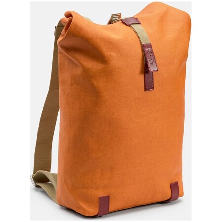 Plecak BROOKS PICKWICK COTTON CANVAS, Goose Beak/Maroon, Pojemność 26L, Wodoodporna bawełna (NEW)