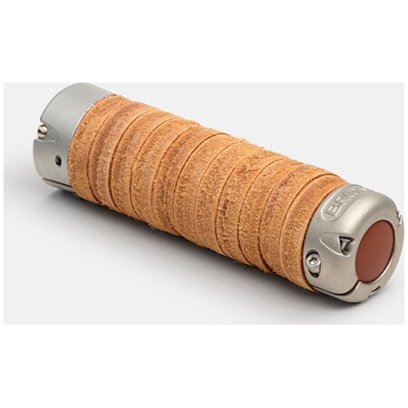 Chwyty BROOKS PLUMP LEATHER GRIPS, Honey, Rozmiar 130 – Regulowany (NEW)