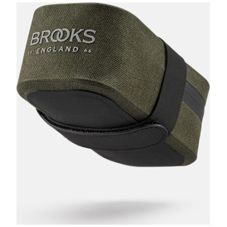 Torba podsiodłowa BROOKS SCAPE SADDLE POCKET BAG, Mud Green, Pojemność 0,7L, Mocowanie na pasku, Wodoodporna (NEW)