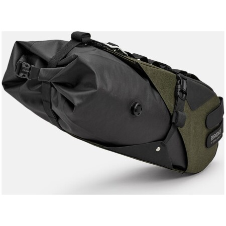 Torba podsiodłowa BROOKS SCAPE SEAT BAG, Mud Green, Pojemność 8L, Mocowanie na paskach, Wodoodporność IPX4 (NEW)