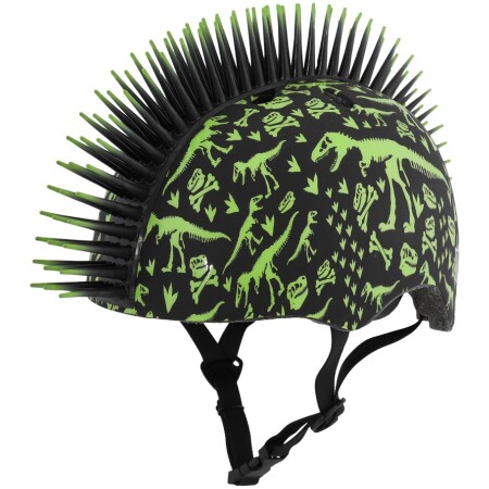 Kask dziecięcy juniorski RASKULLZ T-REX BONEZ MOHAWK black roz. S CHILD FS 5+ (50-54 cm) (NEW 2026)