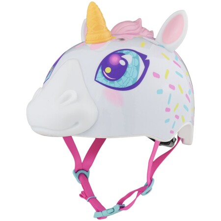 Kask dziecięcy juniorski RASKULLZ SUPER UNICONE white roz. S CHILD FS 5+ (50-54 cm) (NEW 2026)